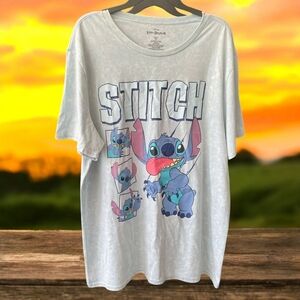 NEW!!! DISNEY STITCH Print T-Shirt Crew Neck / Short Sleeves - Size XL